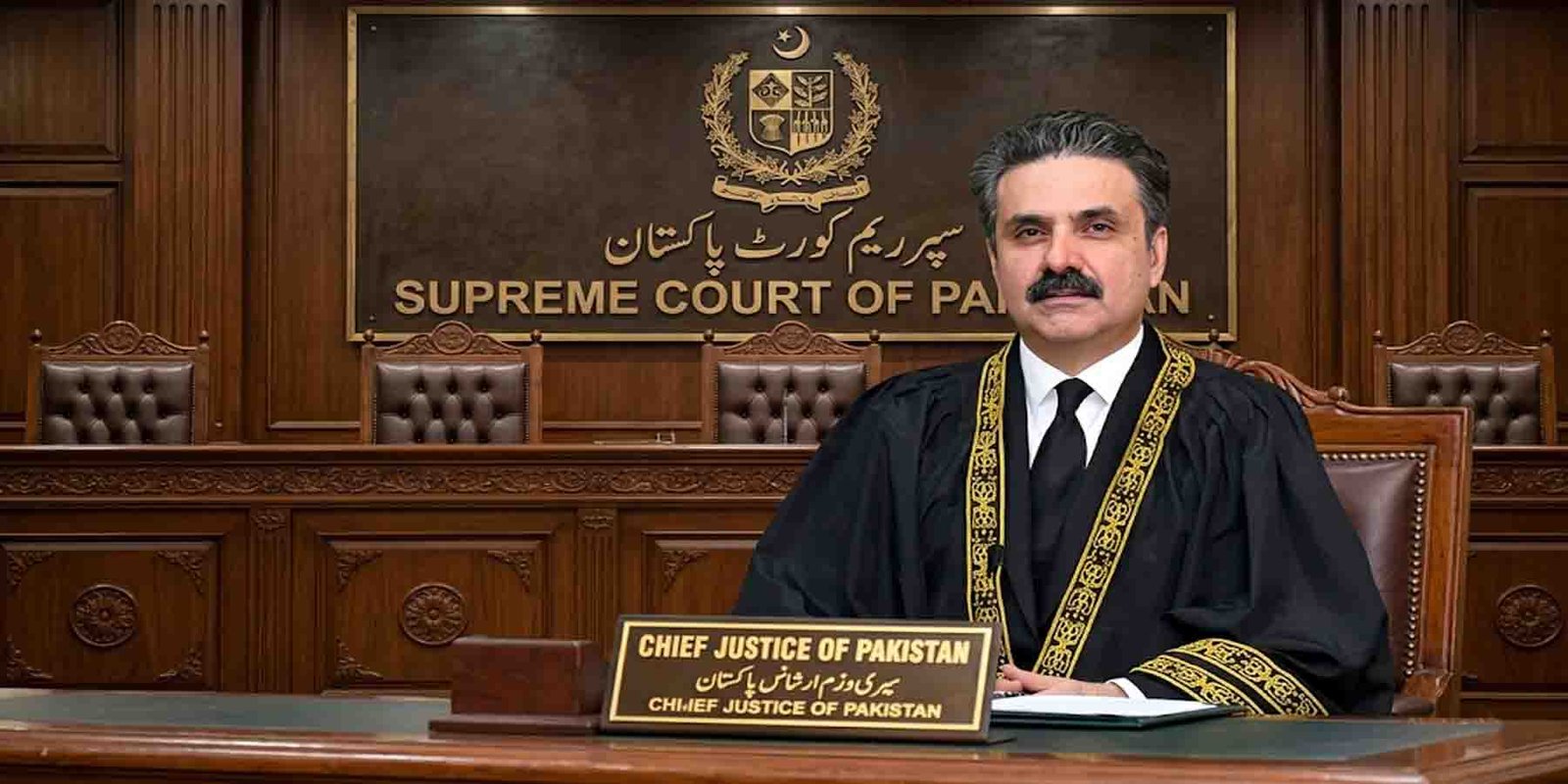 ججوں کے تبادلے مسترد ہونے پر عدالتی عمارت کا منظر