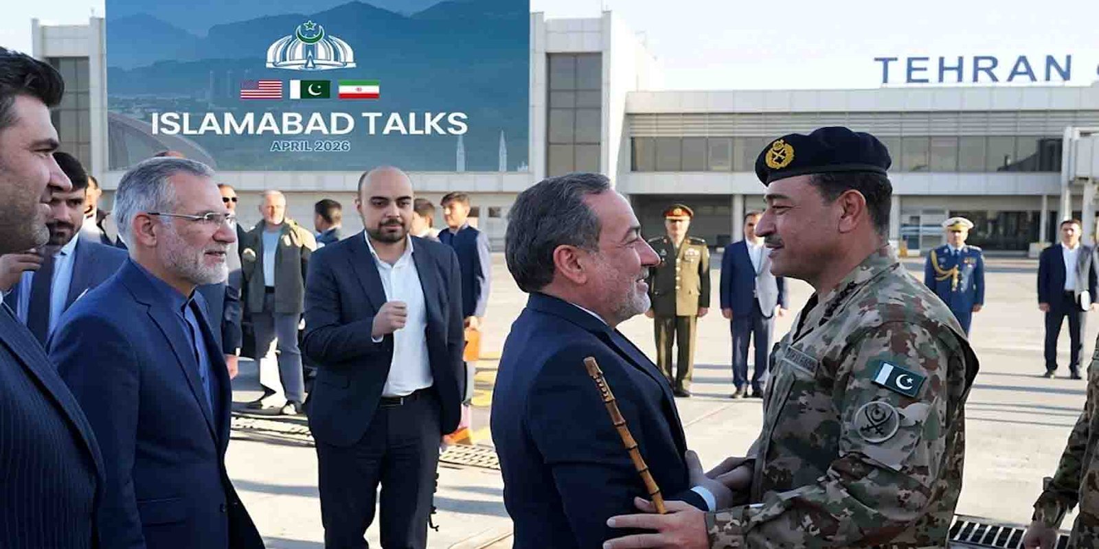 پاکستان ایران امریکا مذاکرات: فیلڈ مارشل عاصم منیر وفد کے ہمراہ تہران پہنچ گئے