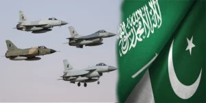 پاکستان سعودی عرب دفاعی معاہدہ: پاکستانی فضائیہ کا دستہ شاہ عبدالعزیز ایئر بیس پہنچ گیا