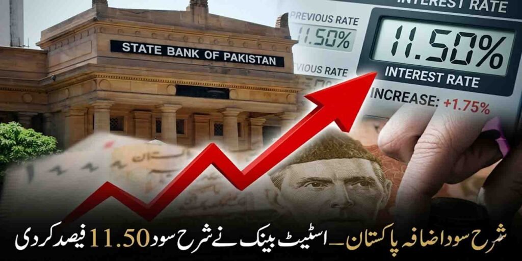 شرح سود اضافہ پاکستان کے اعلان کے دوران اسٹیٹ بینک عمارت