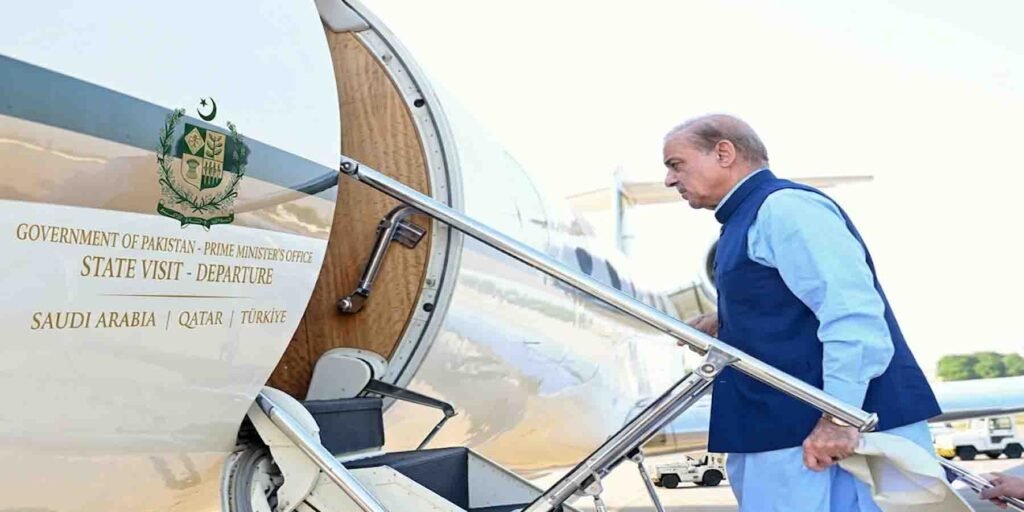 شہباز شریف دورہ سعودی عرب قطر ترکیہ