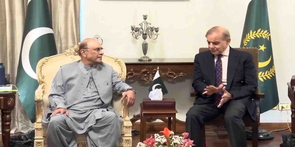 شہباز شریف زرداری ملاقات امریکا ایران مذاکرات