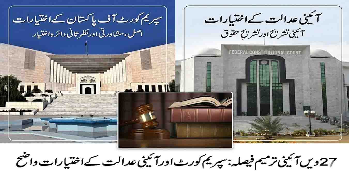 27ویں آئینی ترمیم فیصلہ: سپریم کورٹ اور آئینی عدالت کے اختیارات واضح