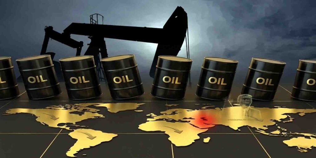 عالمی مارکیٹ میں خام تیل کی قیمتوں میں کمی کا گراف