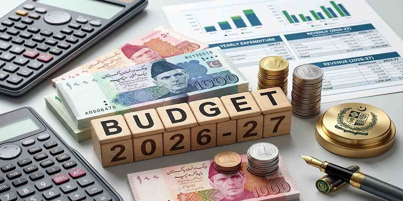پاکستان کے وفاقی بجٹ دستاویزات اور معاشی اعدادوشمار کی علامتی تصویر