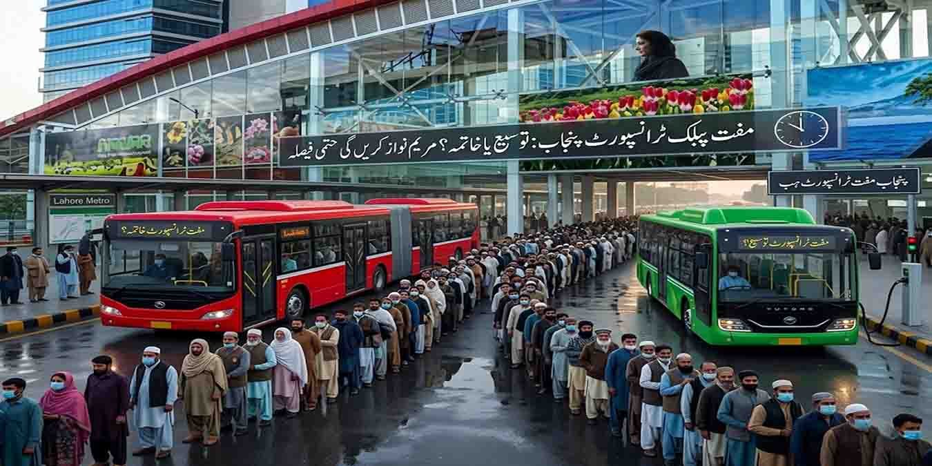 مفت پبلک ٹرانسپورٹ پنجاب: توسیع یا خاتمہ؟ مریم نواز کریں گی حتمی فیصلہ