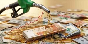 پیٹرولیم مصنوعات کی درآمد اور عالمی قیمتوں کا گراف