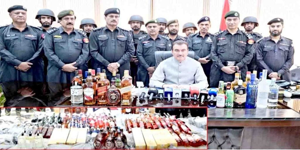 گڈانی میں غیر ملکی شراب کی بڑی کھیپ پکڑی گئی، ہزاروں بوتلیں ضبط