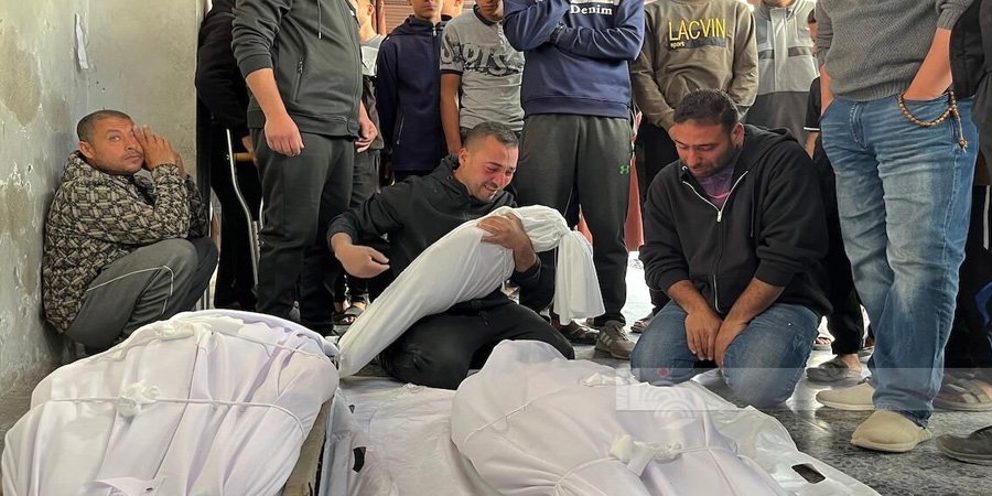 غزہ اسرائیلی حملہ کے بعد تباہ شدہ عمارتوں کا منظر