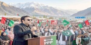 گلگت بلتستان انتخابات کیلئے اسکردو پہنچنے پر بلاول بھٹو زرداری کا استقبال