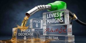 پیٹرول کی قیمت میں کمی کے باوجود لیوی اور مارجنز کا بڑا بوجھ برقرار