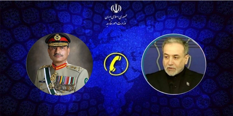 ایران کے وزیر خارجہ عباس عراقچی کی فیلڈ مارشل سے گفتگو