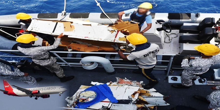 کارگو طیارہ حادثہ کے بعد پاک بحریہ کا سرچ اینڈ ریسکیو آپریشن