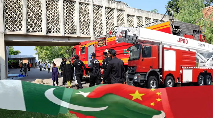 اسلام آباد کے لیے چین کی جدید فائر اینڈ ریسکیو گاڑیاں