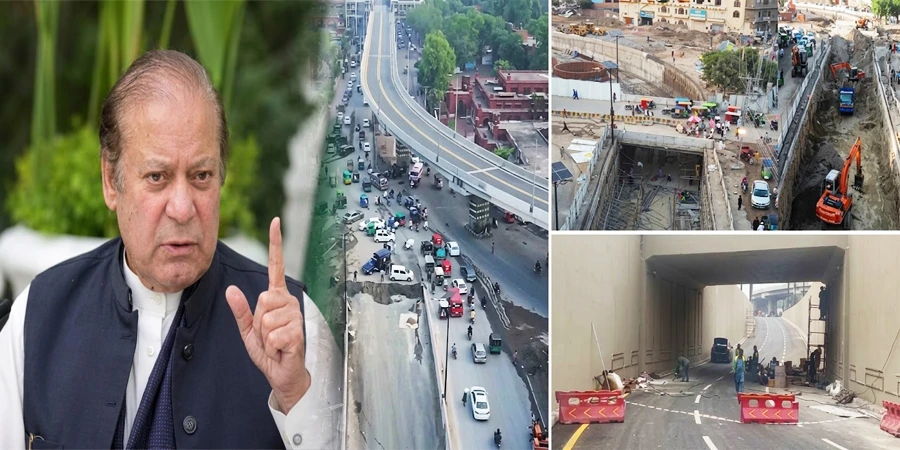 نواز شریف کا بھاٹی گیٹ دورہ، حضرت علی ہجویری انڈر پاس ٹریفک کیلئے کھول دیا گیا