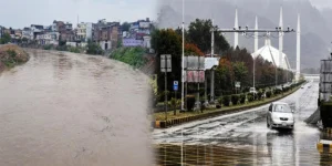 راولپنڈی اسلام آباد میں موسلادھار بارش، نشیبی علاقے زیر آب