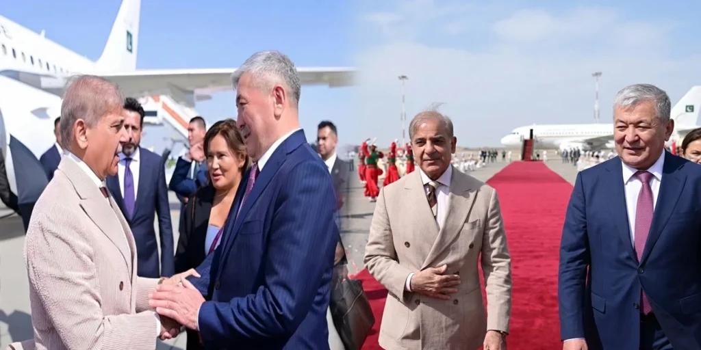 وزیراعظم شہباز شریف شنگھائی اجلاس کیلئے بشکیک پہنچ گئے