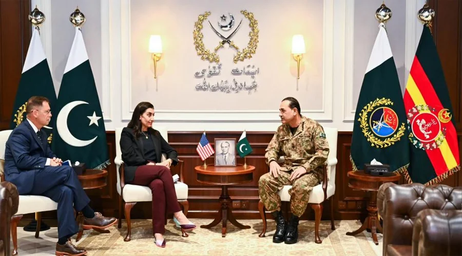 امریکی افغانستان وار کمیشن کے وفد کی عاصم منیر سے ملاقات