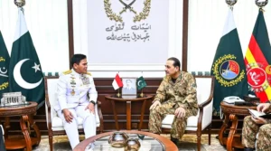 انڈونیشین نیول چیف کی آرمی چیف عاصم منیر سے ملاقات، دفاعی تعاون بڑھانے پر اتفاق