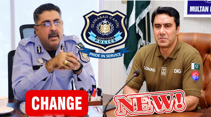 نئے آئی جی اسلام آباد سہیل گجر اور علی ناصر رضوی