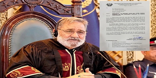 خیبرپختونخوا اسمبلی ارکان سکیورٹی واپسی کے معاملے پر سپیکر کا مراسلہ