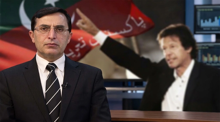 "لانگ مارچ اٹل کے حوالے سے پارلیمنٹ ہاؤس میں میڈیا سے گفتگو کرتے ہوئے بیرسٹر گوہر علی خان"