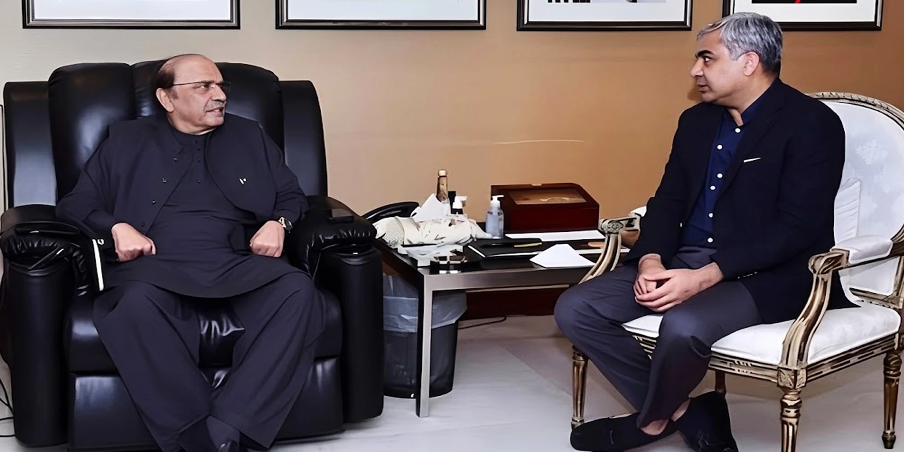 محسن نقوی کی صدر آصف زرداری سے ون آن ون ملاقات، اہم امور پر گفتگو