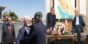 محسن نقوی تہران پہنچ گئے، اسکندر مومنی نے ایئرپورٹ پر استقبال کیا
