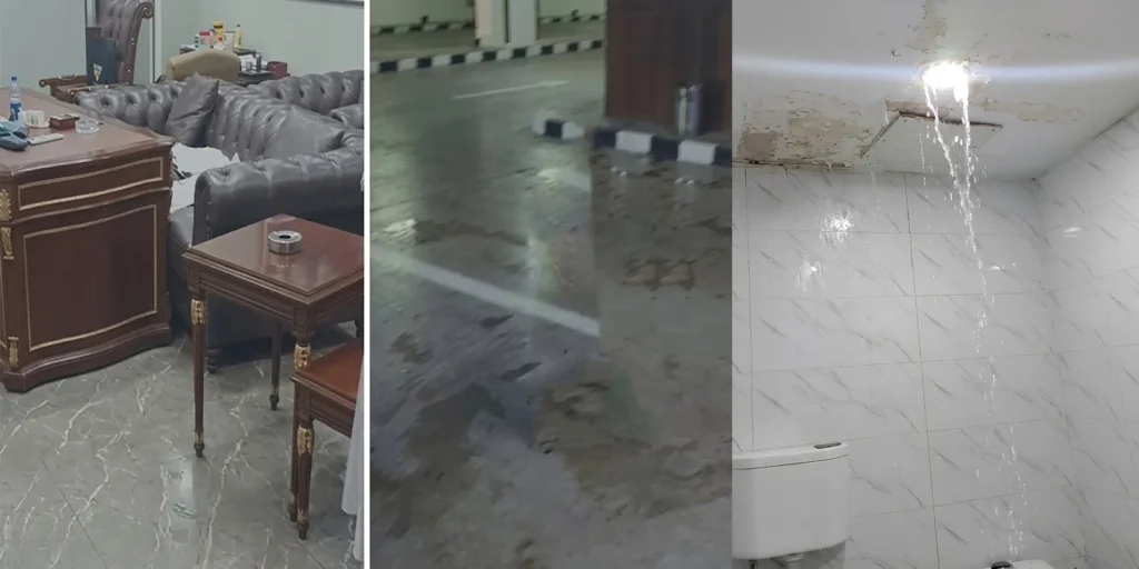 قومی اسمبلی میں فائر سیفٹی ڈرل کے دوران ڈی جی میڈیا کے دفتر میں پانی داخل