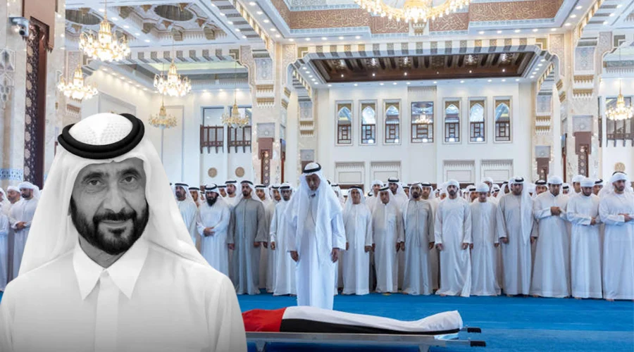 شیخ محمد بن راشد نے شیخ احمد بن راشد کی نماز جنازہ ادا کی