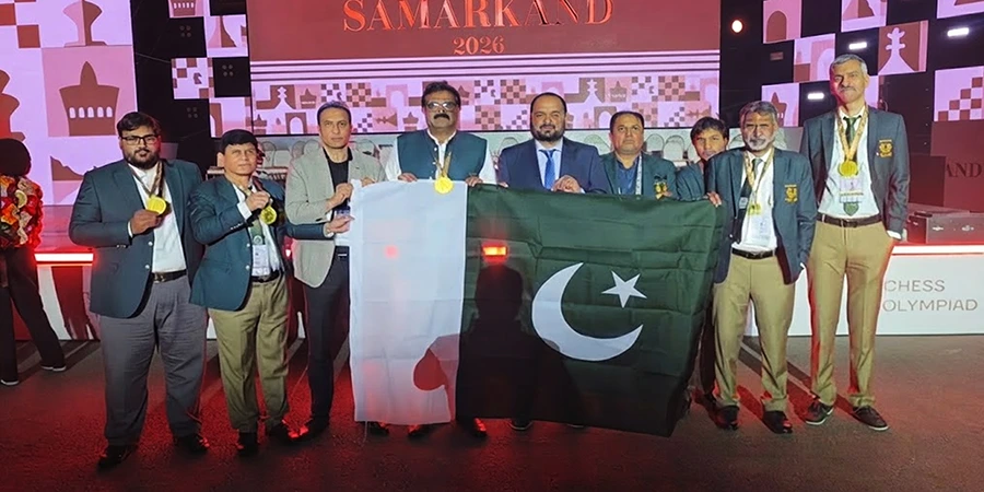 پاکستانی شطرنج ٹیم سمرقند ورلڈ چیس اولمپیاڈ 2026 میں گولڈ میڈل کے ساتھ