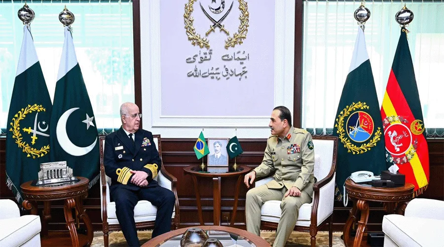 فیلڈ مارشل عاصم منیر سے برازیلی فوجی وفد کی ملاقات، پاکستان برازیل دفاعی تعاون