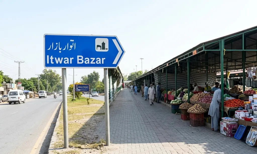 اسلام آباد اتوار بازار بند ہونے پر ایچ نائن کے باہر دکانداروں کا دھرنا