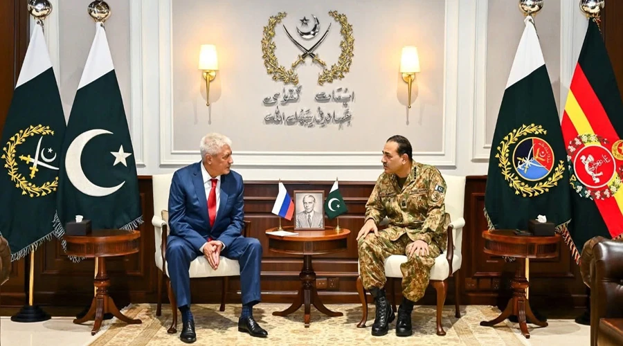 روسی وزیر داخلہ ولادی میر کولوکولٹسف کی فیلڈ مارشل عاصم منیر سے ملاقات